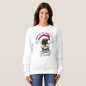 KiniArt Schnauzer Weihnachts-Sweatshirt Sweatshirt (Vorne ganz)