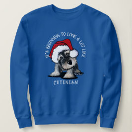 KiniArt Schnauzer Weihnachts-Sweatshirt Sweatshirt