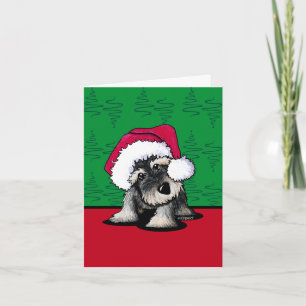 KiniArt Schnauzer Weihnachtskarten Feiertagskarte