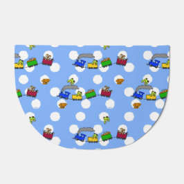 KiniArt Schnecken Züge und Welpen Hunde Fußmatte