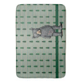 KiniArt Schwarzer Bär und Bäume Badematte (Vorderseite Vertikal)