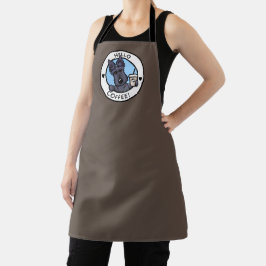 KiniArt Scotti Terrier Coffee All-over Print-Schür Schürze