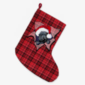 KiniArt Scottie BLAST Weihnachts-Strumpf Großer Weihnachtsstrumpf (Vorderansicht (hängend))