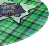 KiniArt Scottie Kariert Schneidebrett (Ecke)