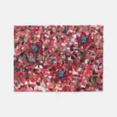 KiniArt Scottie Red Abstrakt Fleecedecke (Vorderseite (Horizontal))