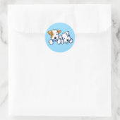 KiniArt Sealyham Terriers Runder Aufkleber (Tasche)