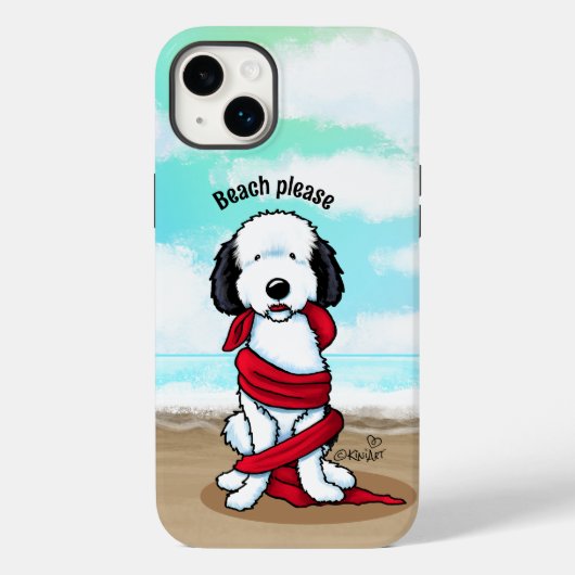 KiniArt Sheepadoodle Case-Mate iPhone Hülle (Rückseite)