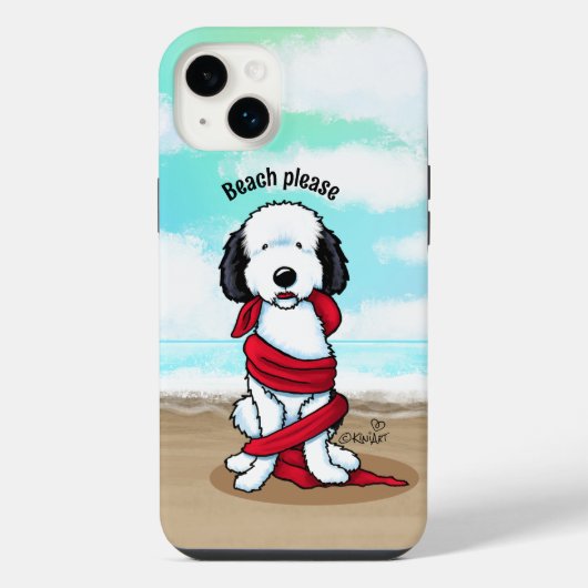 KiniArt Sheepadoodle iPhone Hülle (Rückseite)