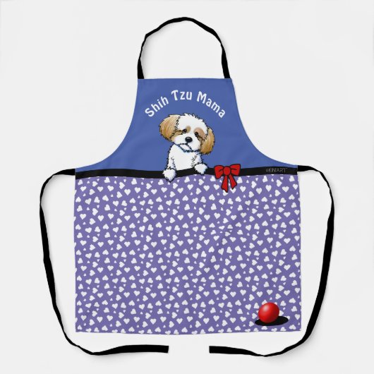 KiniArt Shih Tzu All-over Print-Schürze Schürze (Vorderseite)