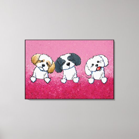 KiniArt Shih Tzu Leinwanddruck (Vorderseite)
