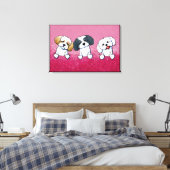 KiniArt Shih Tzu Leinwanddruck (Insitu (Schlafzimmer))