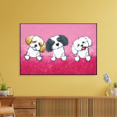KiniArt Shih Tzu Leinwanddruck (Insitu (Wohnzimmer))