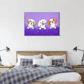 KiniArt Shih Tzu Trio Leinwanddruck (Insitu (Schlafzimmer))