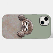 KiniArt Sloth Case-Mate iPhone Hülle (Rückseite (Horizontal))