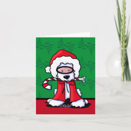 KiniArt Snorkle Westie Weihnachtskarten Feiertagskarte