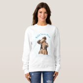 KiniArt Snowy Welsh Terrier Sweatshirt (Vorne ganz)