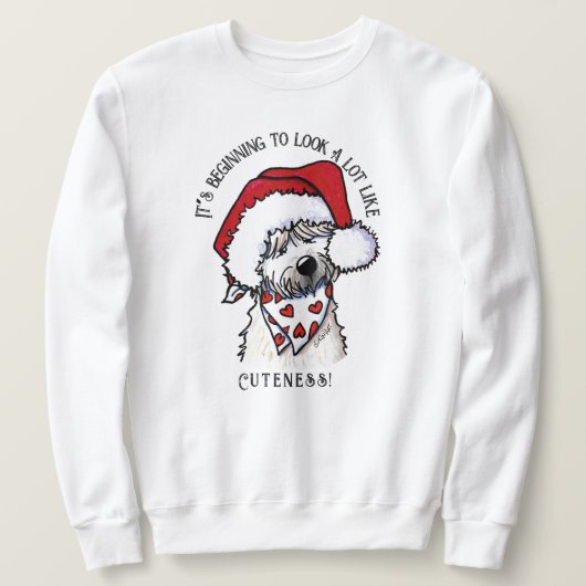 KiniArt Soft Coated Wheatie Christmas Sweatshirt (Design vorne)