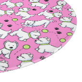 KiniArt spielerische Westies Schneidebrett (Ecke)