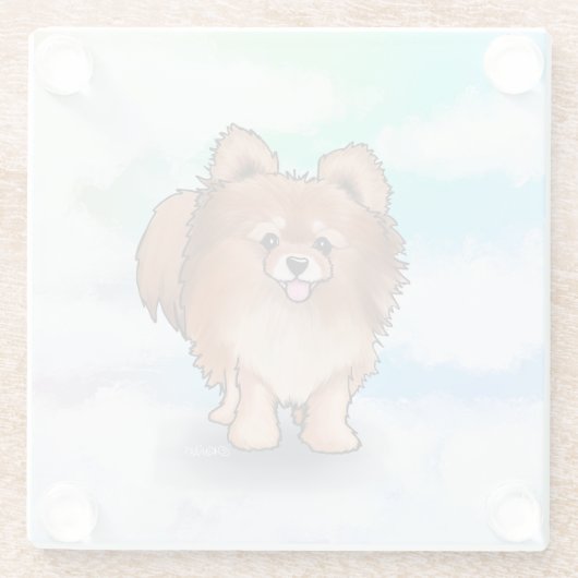 KiniArt-Spitz Glasuntersetzer (Rückseite)