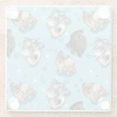 KiniArt Spitz Parade Glass Untersetzer (Rückseite)