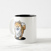 KiniArt-Spitz Zweifarbige Tasse (Vorderseite Links)