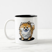 KiniArt-Spitz Zweifarbige Tasse (Links)