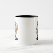 KiniArt-Spitz Zweifarbige Tasse (Mittel)