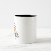 KiniArt Sploot Master Pom Zweifarbige Tasse (Mittel)