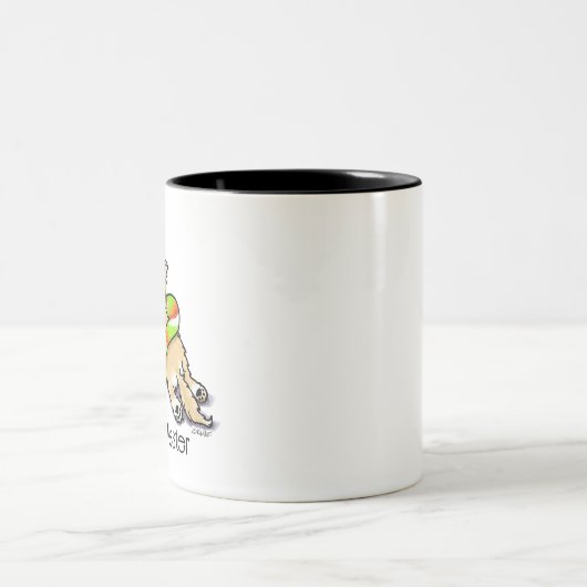 KiniArt Sploot Master Pom Zweifarbige Tasse (Mittel)