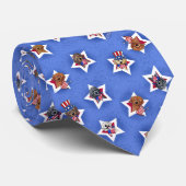 KiniArt Star Spangled Doodles Necktie Krawatte (Gerollt)