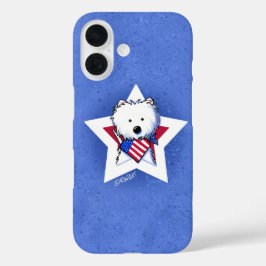 KiniArt Star Speckled Westie iPhone 16 Hülle
