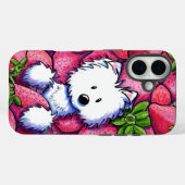 KiniArt Strawberries Westie Case-Mate iPhone Hülle (Rückseite (Horizontal))
