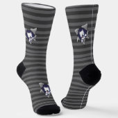KiniArt Striped Westie BLAST Socken (Gewinkelt)