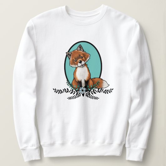 KiniArt Sweet Fox T - Shirt Sweatshirt (Design vorne)