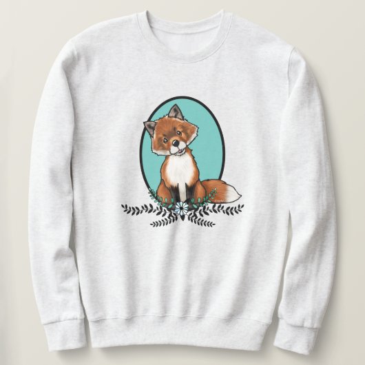 KiniArt Sweet Fox T - Shirt Sweatshirt (Design vorne)