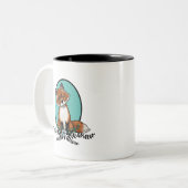 KiniArt Sweet Fox Zweifarbige Tasse (Vorderseite Links)