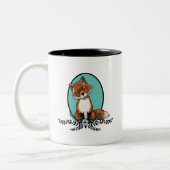 KiniArt Sweet Fox Zweifarbige Tasse (Links)