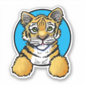 KiniArt Tiger Cub Sticker (Vorderseite)