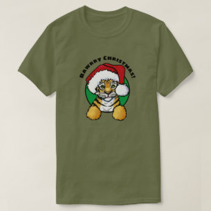 KiniArt Tiger Cub Weihnachten  T-Shirt