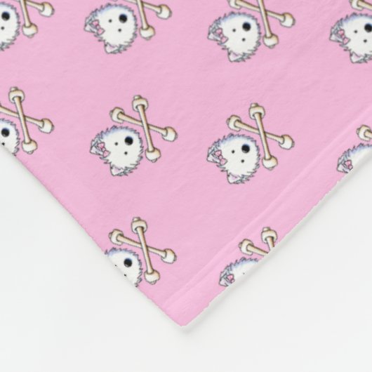 KiniArt Torrid Westie Diva Fleece Blanket (Ecke)