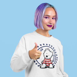 KiniArt US Flagge Westie Sweatshirt