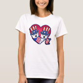 KiniArt USA Patriotic Westies T-Shirt (Vorderseite)