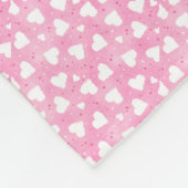 KiniArt Valentine Elephant Fleece Blanket (Ecke)