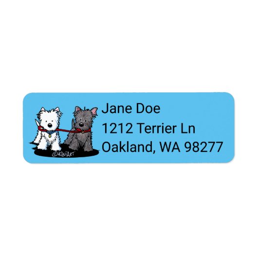 KiniArt Walking Buddies Rücksendeadresse (Vorne)