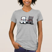 KiniArt Walking Terriers T - Shirt (Vorderseite)