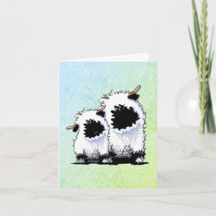 KiniArt Wallis Blwlese Sheep Card Einladung