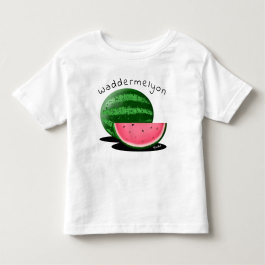 KiniArt Wassermelone Kleinkind T-shirt (Vorderseite)