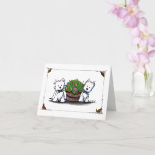KiniArt Wedding Westies Valentinstag Card Karte
