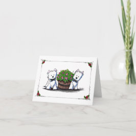 KiniArt Wedding Westies Valentinstag Card Karte
