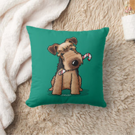 KiniArt Welsh Terrier Weihnachten Kissen